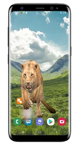 Lion attack crack screen simul screenshot 0