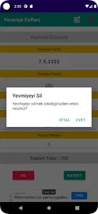 Yevmiye Defteri Usta screenshot 3