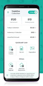 Tradofina Collections-Employee screenshot 1