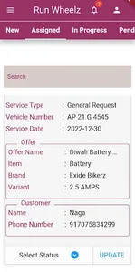 RunWheelz Vendor screenshot 8
