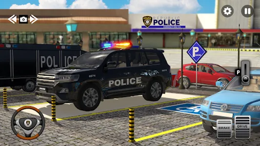 Police Prado Car Parking Games screenshot 15