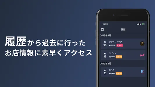 Yoaso(夜遊び専用の出費管理アプリ) screenshot 1