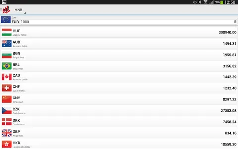 Árfolyamok Plus screenshot 20