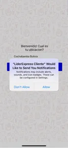 Lider Express Bolivia, Sistema screenshot 1