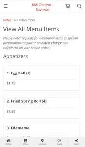 888 Chinese - Baytown Ordering screenshot 1