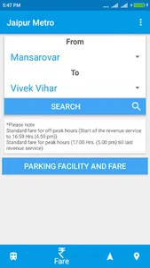 Jaipur Metro Timetable screenshot 3