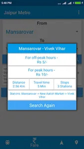 Jaipur Metro Timetable screenshot 4