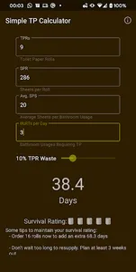 TP Calculator screenshot 0