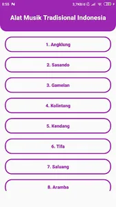 Alat Musik Tradisional Indones screenshot 0