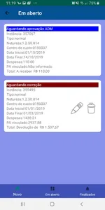 Prestação de contas screenshot 1