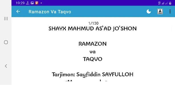 Ramazon Va Taqvo screenshot 8