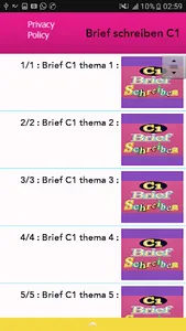 Brief schreiben-C1 screenshot 1