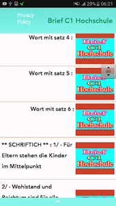 Brief schreiben C1 Hochschule screenshot 2
