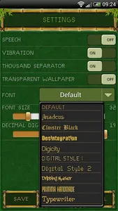 SCalc theme Bamboo screenshot 2