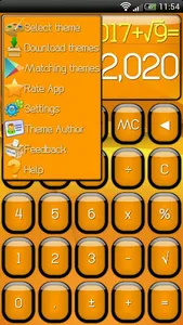 SCalc theme Jelly Orange screenshot 1