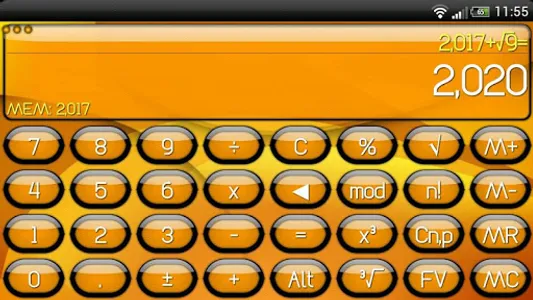 SCalc theme Jelly Orange screenshot 4