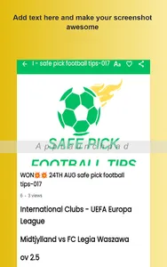 safe pick football tips-017 screenshot 12