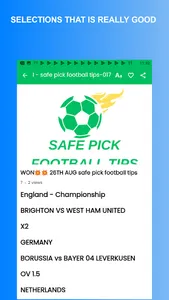 safe pick football tips-017 screenshot 3
