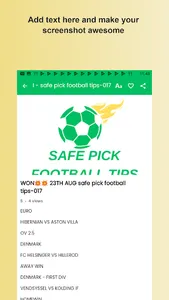 safe pick football tips-017 screenshot 6
