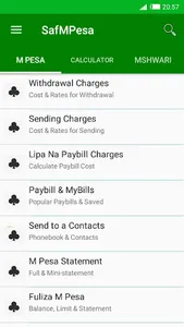 SafMPesa Gharama - Calculator screenshot 0