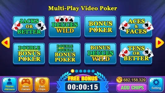 Video Poker Games - Multi Hand screenshot 0