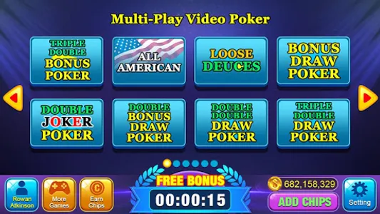 Video Poker Games - Multi Hand screenshot 1