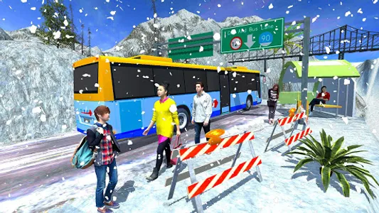 Big Mountain Snow Bus Driving  screenshot 8
