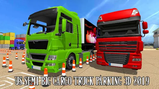 US Semi Big Cargo Truck Parkin screenshot 10