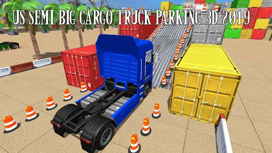 US Semi Big Cargo Truck Parkin screenshot 11