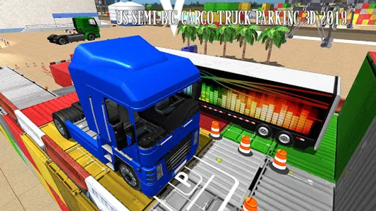 US Semi Big Cargo Truck Parkin screenshot 13