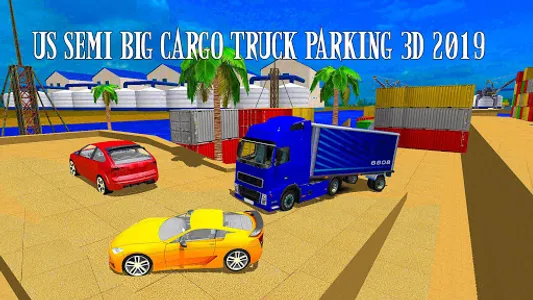 US Semi Big Cargo Truck Parkin screenshot 14