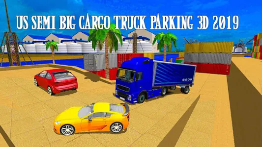 US Semi Big Cargo Truck Parkin screenshot 4