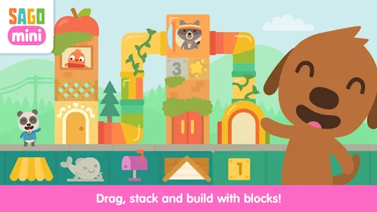 Sago Mini Neighborhood Blocks screenshot 1