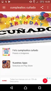 Cuñado feliz día de nacimiento screenshot 0