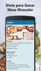 Dieta para ganar masa muscular screenshot 5