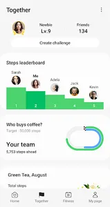 Samsung Health screenshot 1