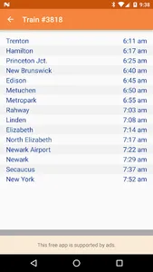 NJ Rail Time screenshot 1