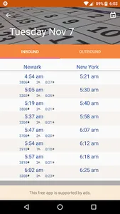 NJ Rail Time screenshot 4