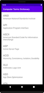 Computer Terms Dictionary screenshot 1
