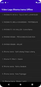 Video Lagu Rhoma Irama Offline screenshot 1