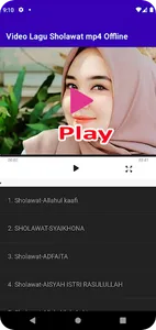 Video Lagu Sholawat mp4 Ofline screenshot 0