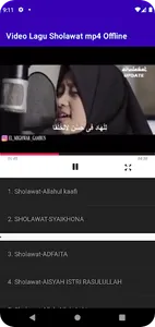 Video Lagu Sholawat mp4 Ofline screenshot 2