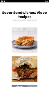 Savor Sandwiches:Video Recipes screenshot 0