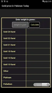 Gold price in Pakistan Today screenshot 3