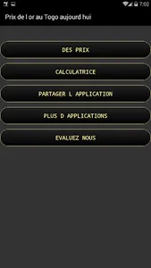 Prix de l'or en Togo aujourd'h screenshot 2