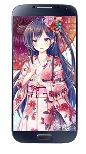 Kimono Anime Wallpaper screenshot 1
