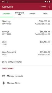 SLV Federal Bank Mobile App screenshot 2