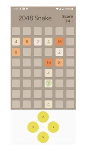 Snake 2048 screenshot 0