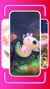 Cute Axolotl Wallpaper screenshot 0