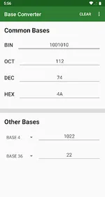 Base Converter - Base 2 to 36 screenshot 1